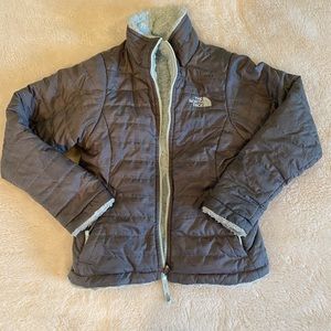 Girls (7/8) Reversible North Face Fleece Jacket